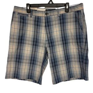 Weatherproof Plaid Shorts Men’s 38 Blue